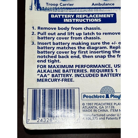 Vintage Stomper 4x4 toys Truck Military Ambulance Force Army New NOS - Picture 6 of 7